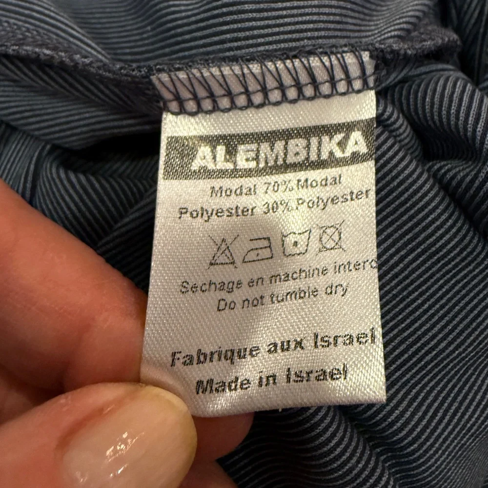 Alembika Essential Ribbed Cotton Lounge Pant in Blue Mist Sz L - Picture 8 of 11